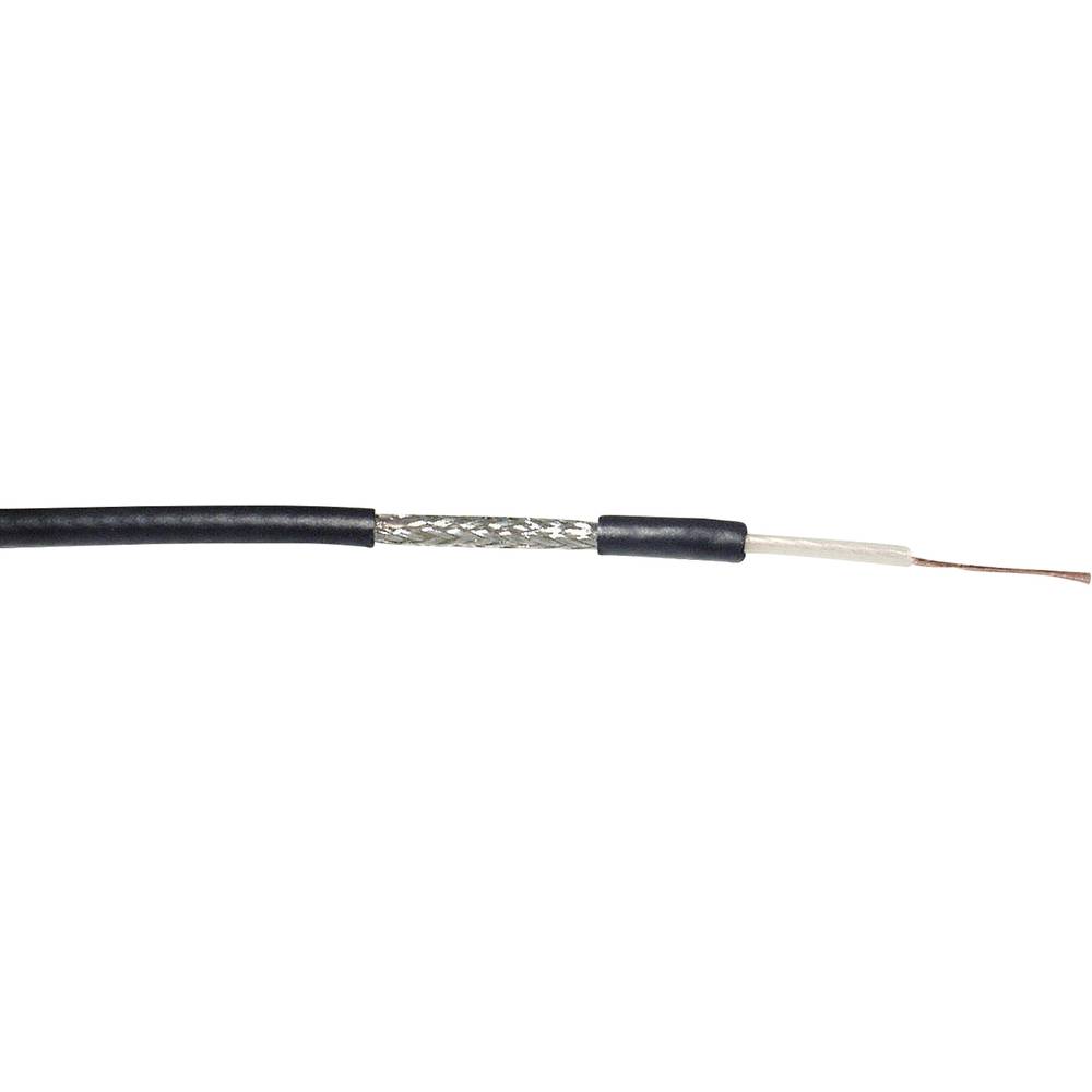 VOKA Kabelwerk 304660-87-100 koaxiální kabel vnější Ø: 2.67 mm RG174 A/U 50 Ω černá 100 m