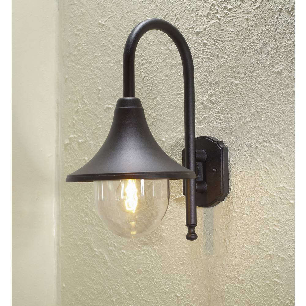 Konstsmide Bari 7237-750 venkovní nástěnné osvětlení úsporná žárovka, LED E27 75 W černá