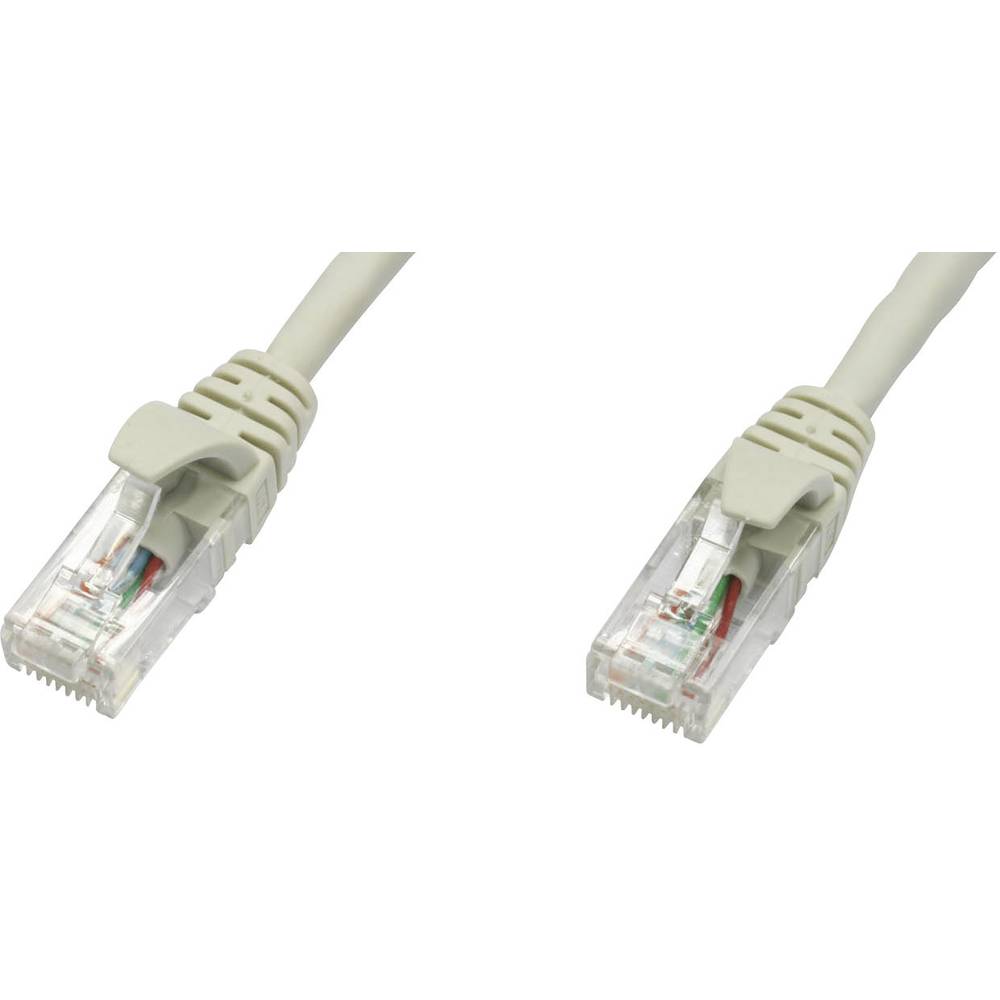 Telegärtner L00001E0005 RJ45 síťové kabely, propojovací kabely CAT 5e U/UTP 2.00 m šedá samozhášecí 1 ks