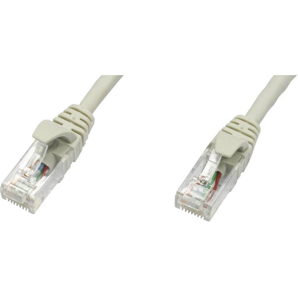 Telegärtner L00002E0004 RJ45 síťové kabely, propojovací kabely CAT 5e U/UTP 3.00 m šedá samozhášecí 1 ks