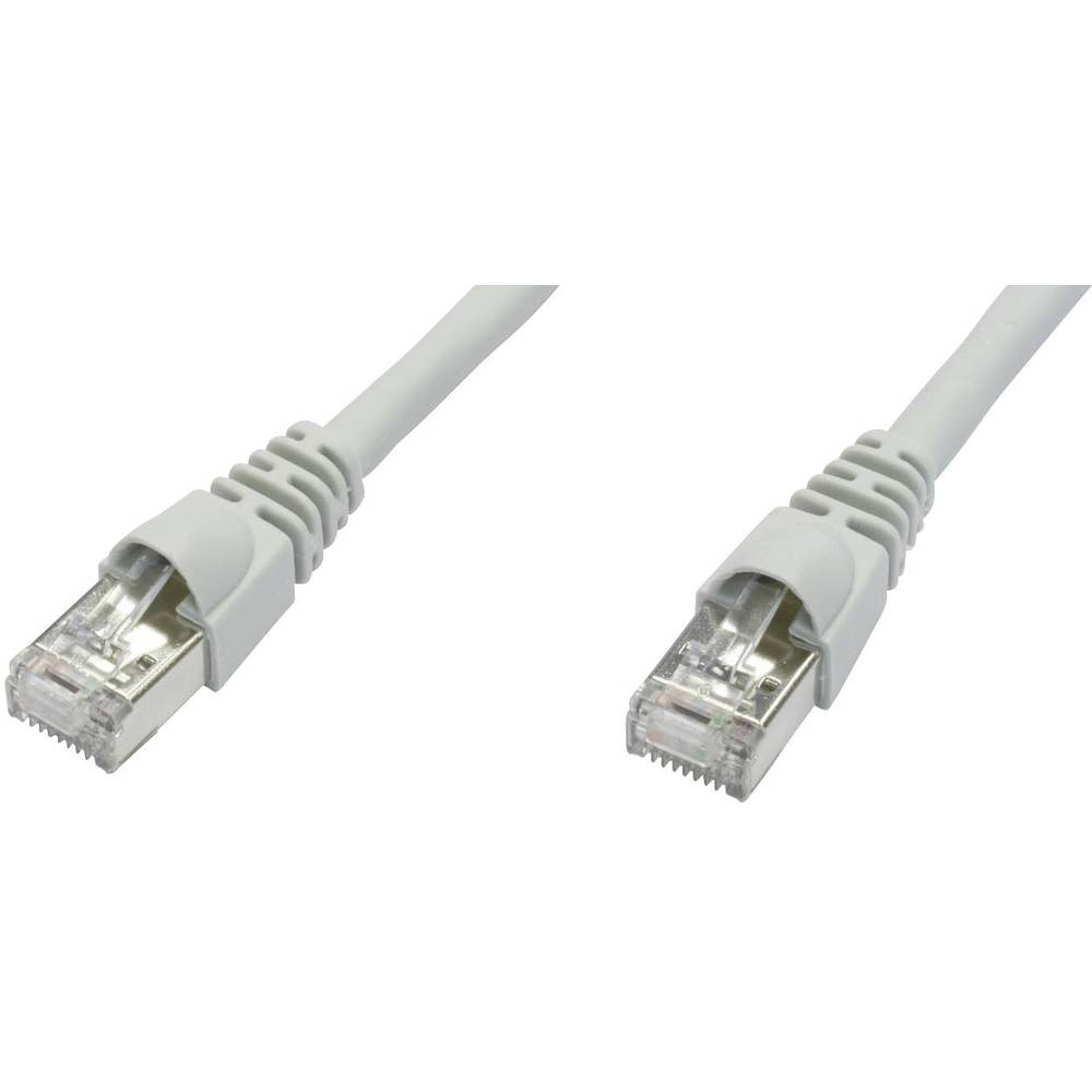 Telegärtner L00002A0141 RJ45 síťové kabely, propojovací kabely CAT 6A S/FTP 3.00 m bílá samozhášecí, s ochranou, samozhá