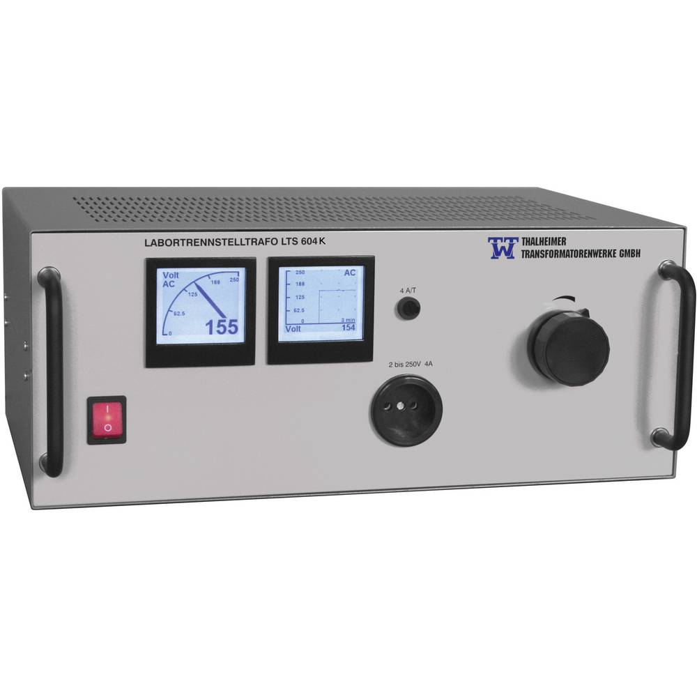 Thalheimer LTS 610-K nastavitelný laboratorní oddělovací transformátor Kalibrováno dle (DAkkS) 2500 VA Počet výstupů: 1