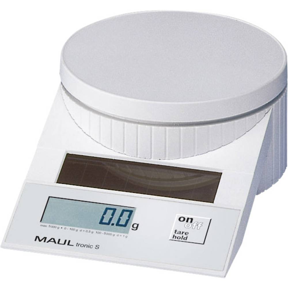 Maul MAULtronic S 5000 1515002 váha na dopisy Max. váživost 5 kg Rozlišení 2 g, 5 g bílá