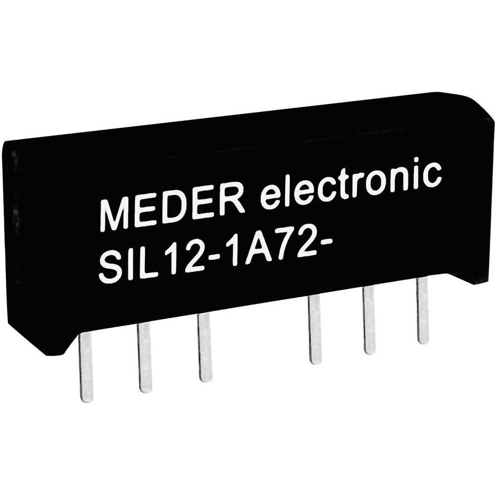 StandexMeder Electronics SIL12-1A72-71L relé s jazýčkovým kontaktem 1 spínací kontakt 12 V/DC 1 A 15 W SIL-4