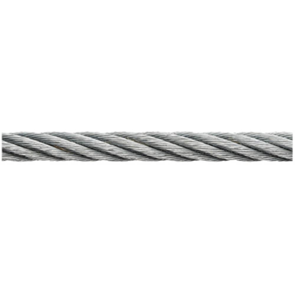 ocelové lano pozinkované (Ø x d) 4 mm x 250 m dörner + helmer 190054 šedá