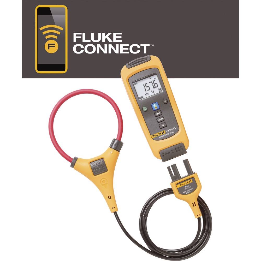 Fluke FLK-a3001 FC iFlex proudové kleště, multimetr, datalogger, CAT III 1000 V, CAT IV 600 V, displej (counts) 2500, 44