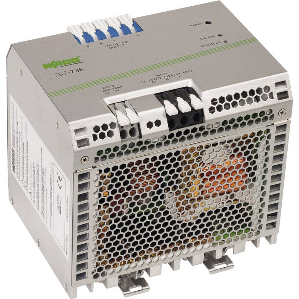 WAGO EPSITRON síťový zdroj na DIN lištu, 24 V/DC, 40 A, výstupy 2 x