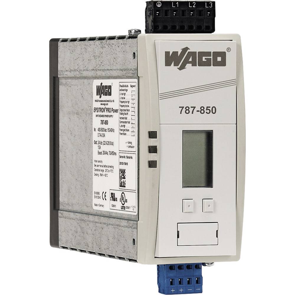 WAGO EPSITRON síťový zdroj na DIN lištu, 24 V/DC, 10 A, výstupy 4 x