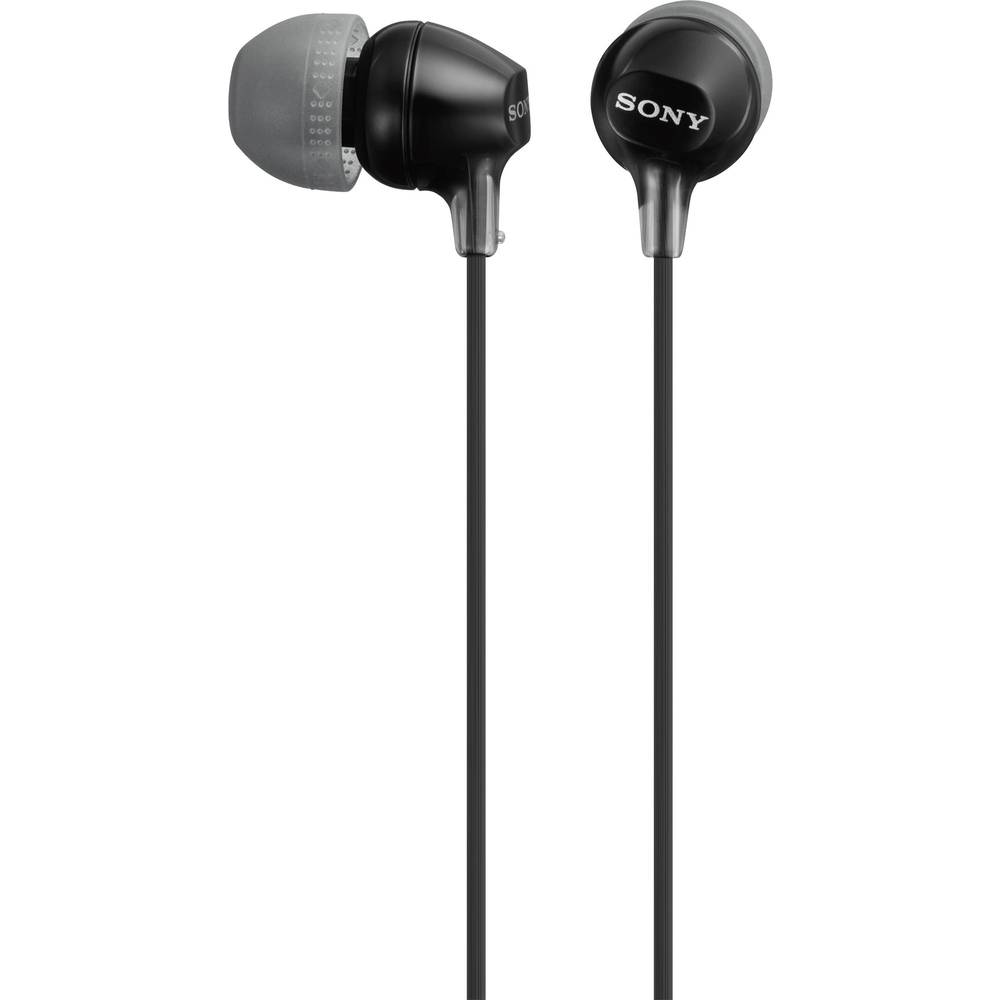 Sony MDR-EX15LP špuntová sluchátka kabelová černá
