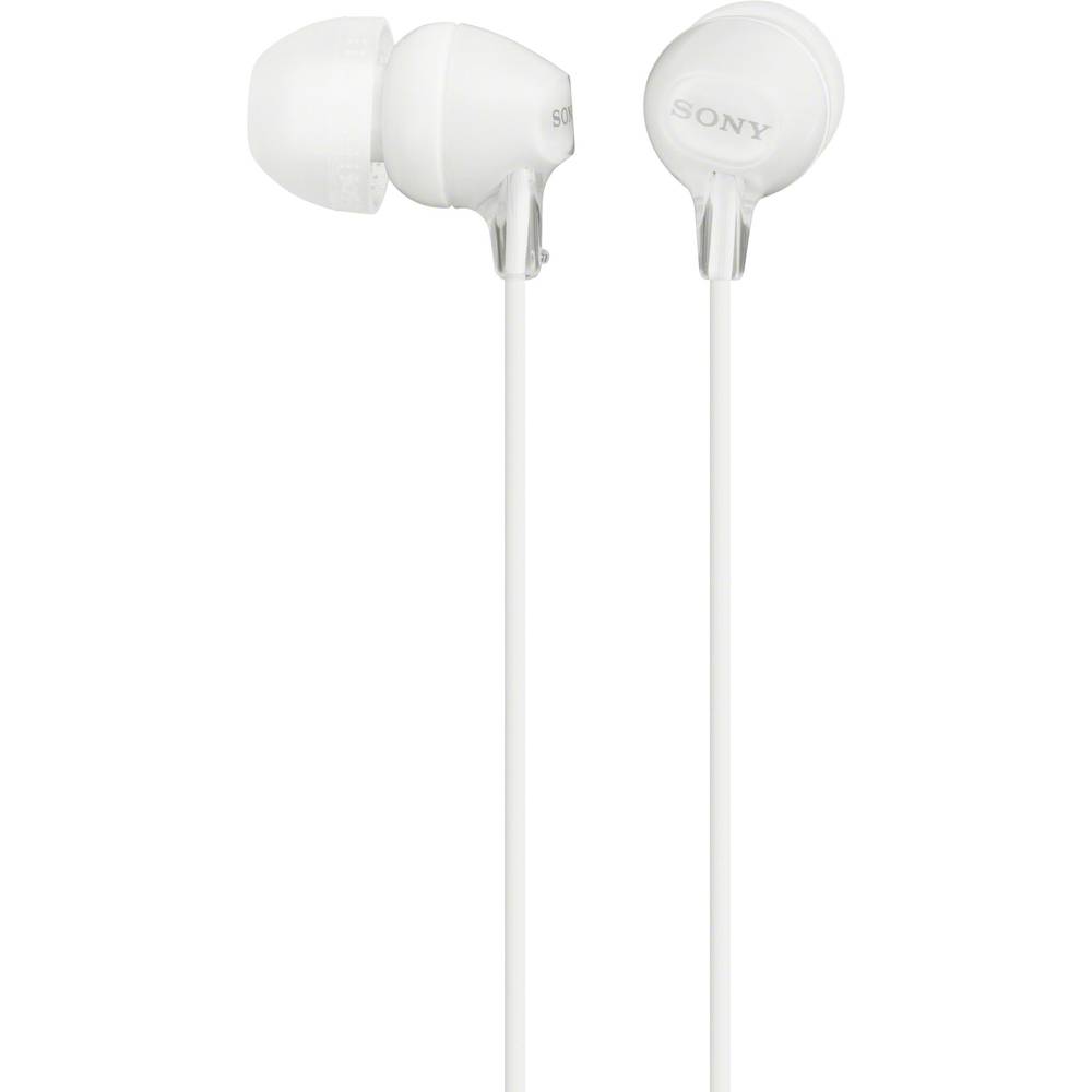 Sony MDR-EX15LP špuntová sluchátka kabelová bílá