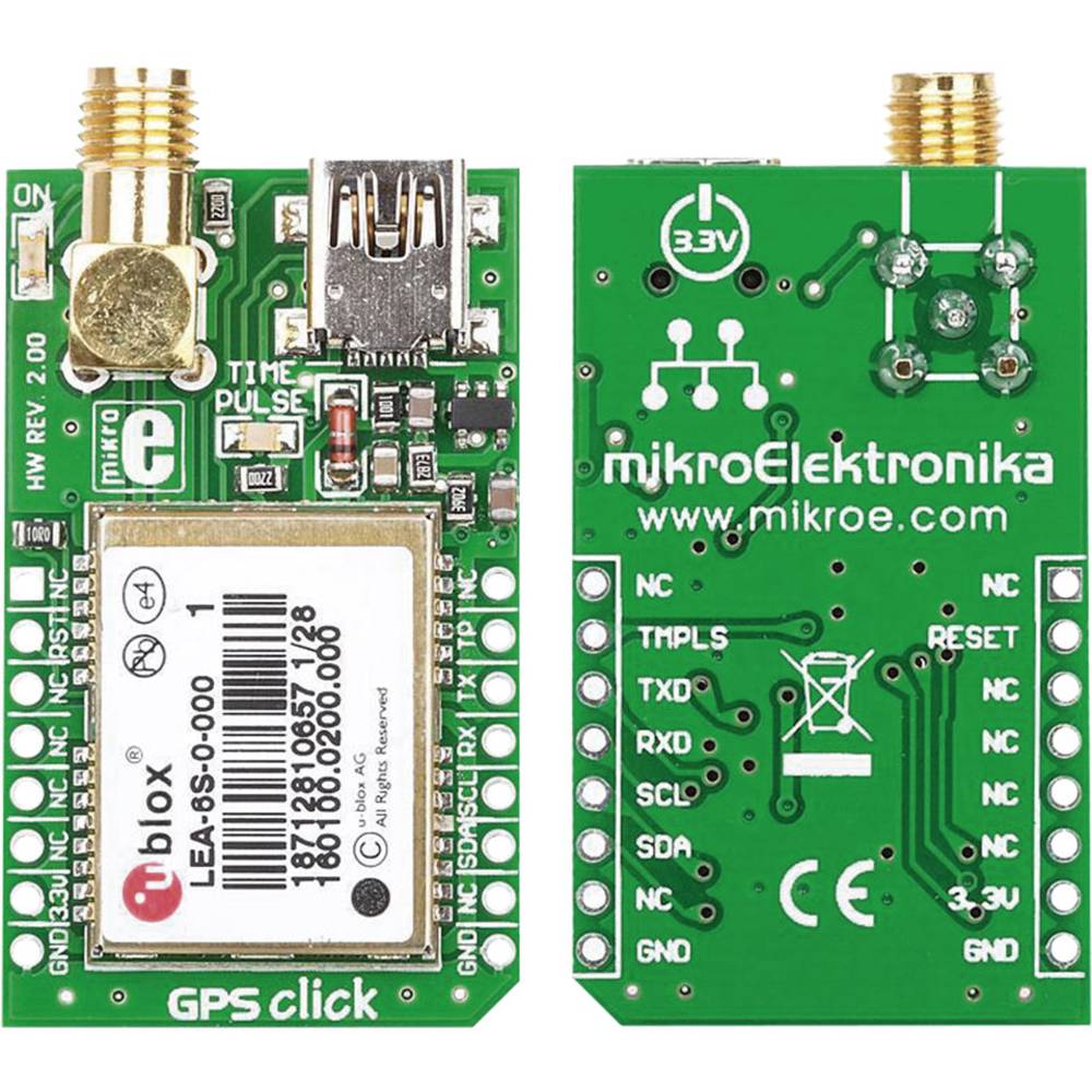 MikroElektronika MIKROE-1032 deska přijímače GPS 1 ks