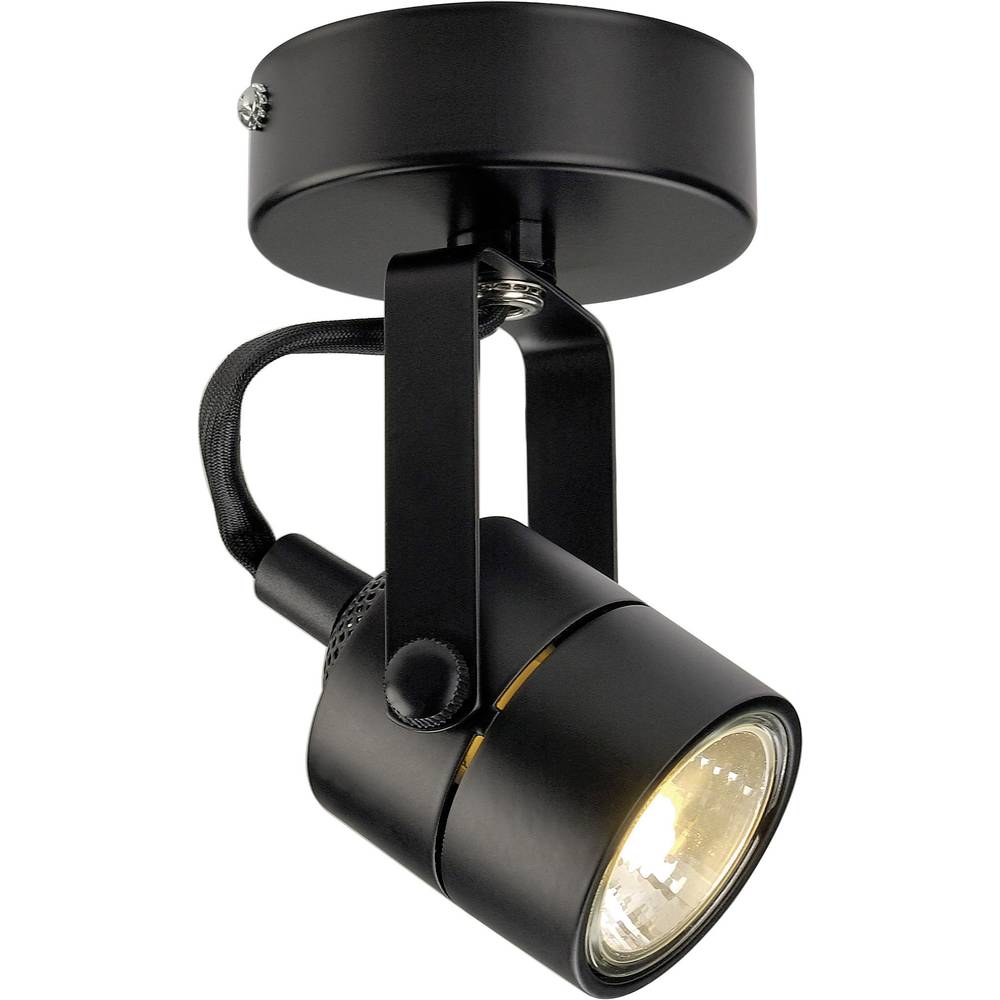 SLV Spot 79 132020 stropní lampa halogenová žárovka GU10 50 W černá