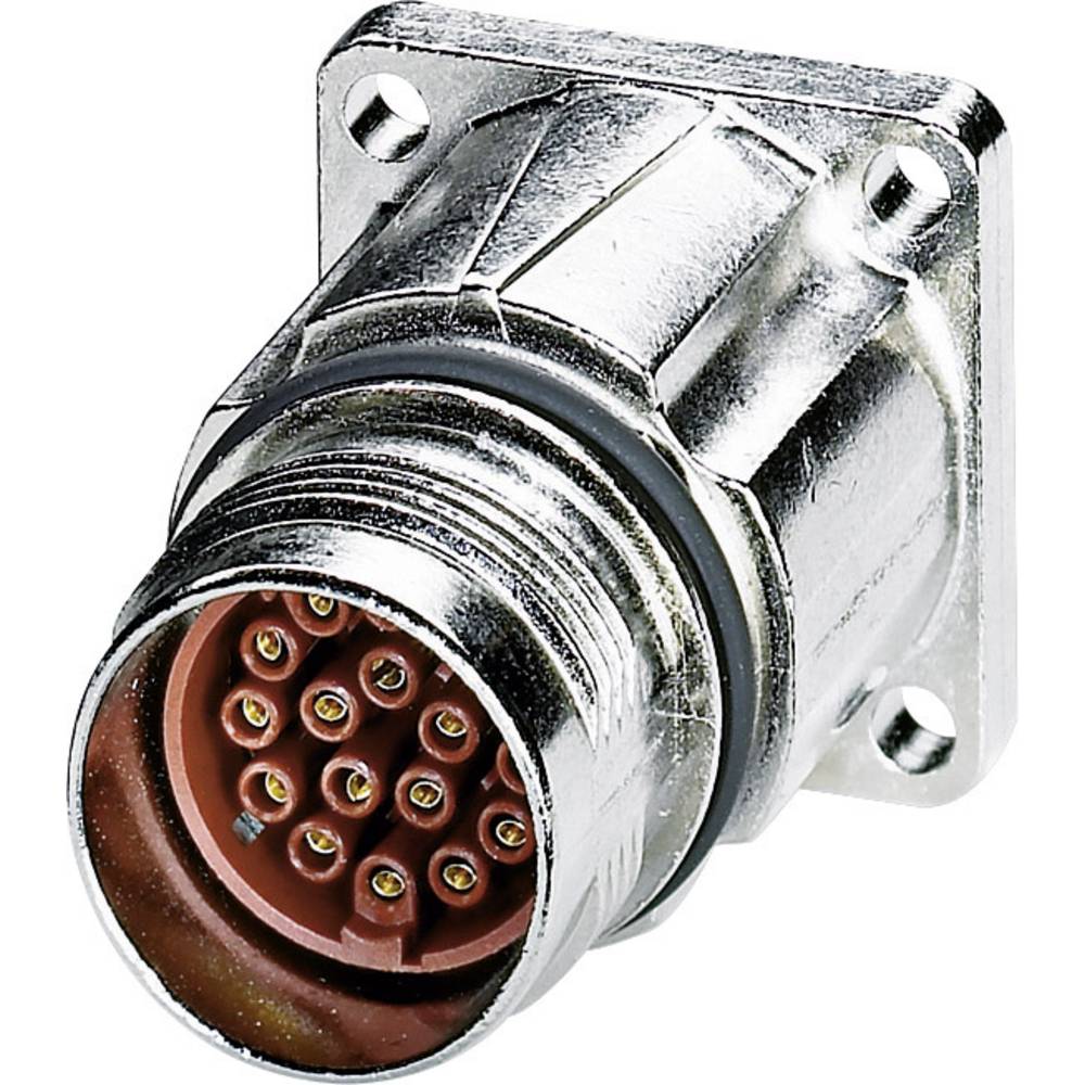 M17 Compact přístroj konektor přední montáž na stěnu 1607653 ST-17S1N8AW400S stříbrná Phoenix Contact Množství: 1 ks