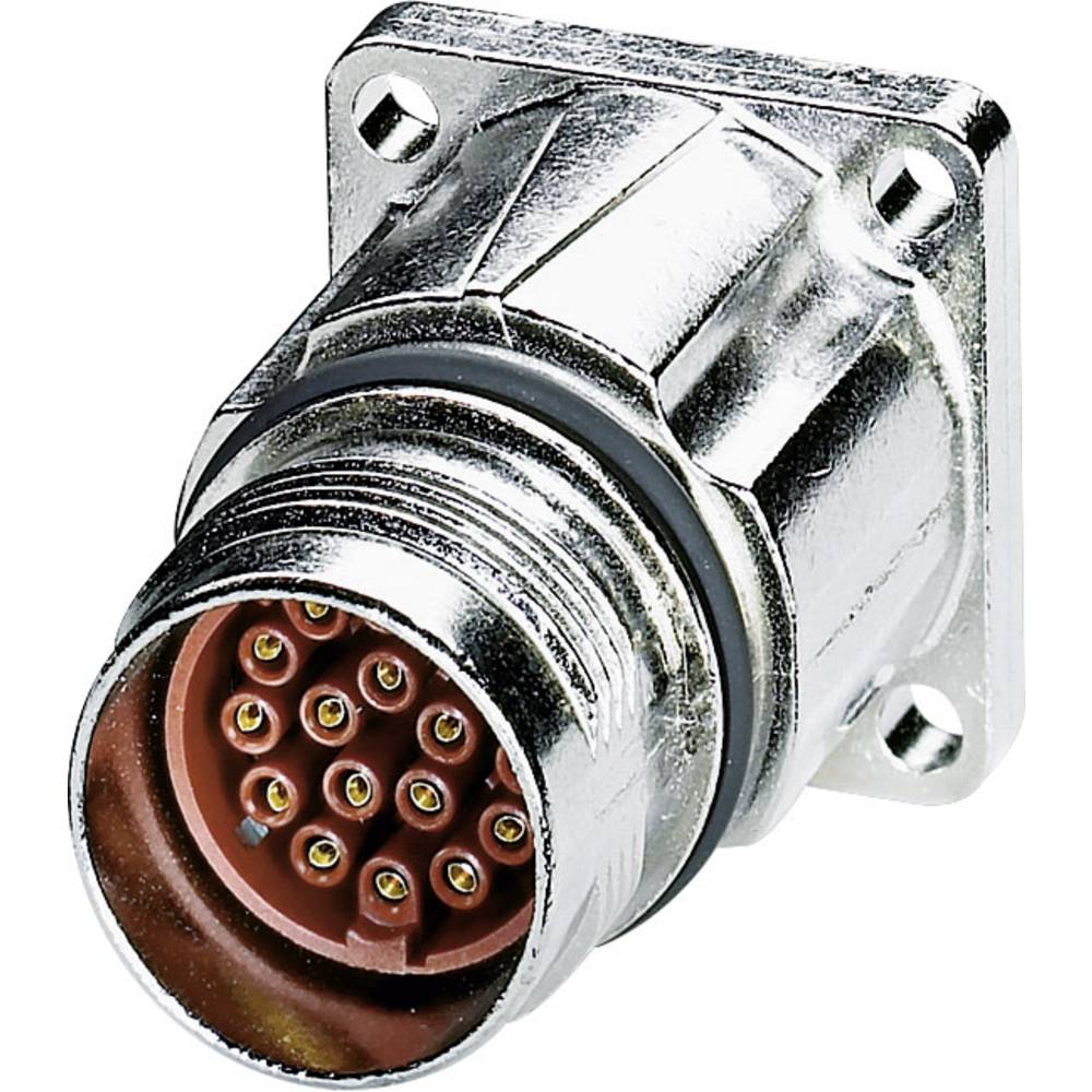 M17 Compact přístroj konektor přední montáž na stěnu 1607654 ST-17S1N8AWQ00S stříbrná Phoenix Contact Množství: 1 ks