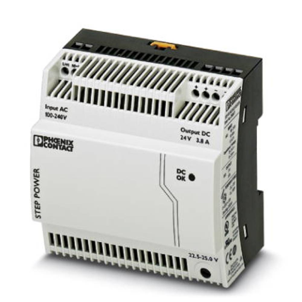 Phoenix Contact STEP-PS/ 1AC/24DC/3.8/C2LPS síťový zdroj na DIN lištu, 24 V/DC, 3.8 A, 91.2 W, výstupy 1 x