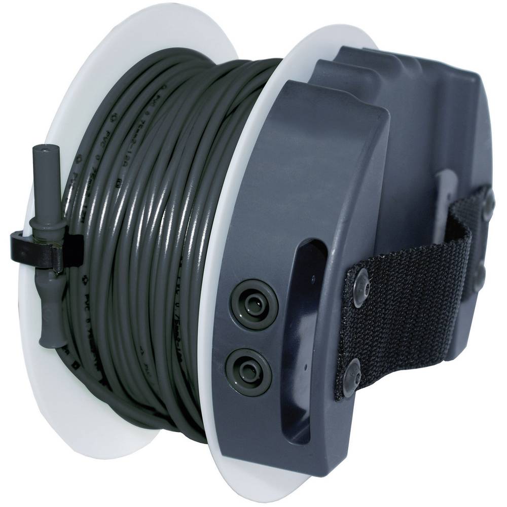 Benning TA 5 bezpečnostní měřicí kabely [lamelová zástrčka 4 mm - zásuvka 4 mm] 40.00 m, černá, 1 ks
