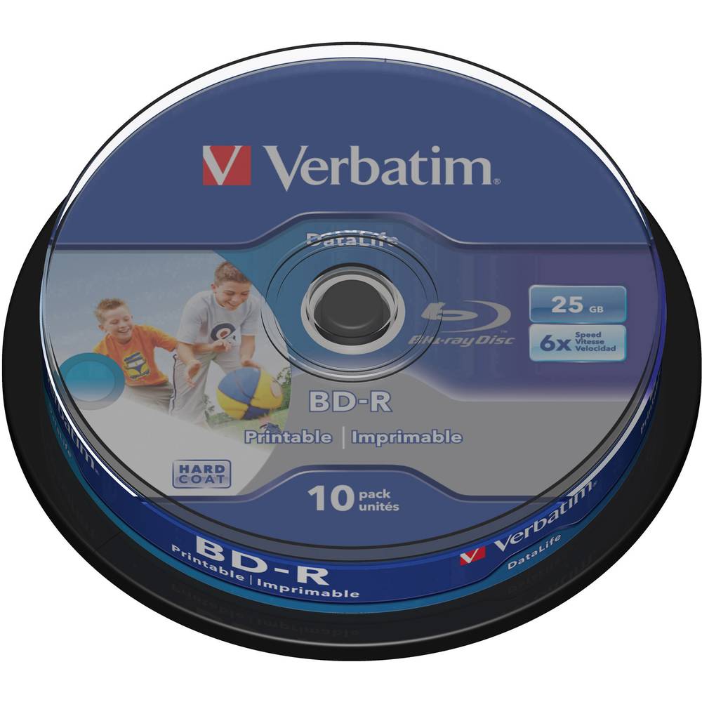 Verbatim 43804 Blu-ray BD-R 25 GB 10 ks vřeteno s potiskem