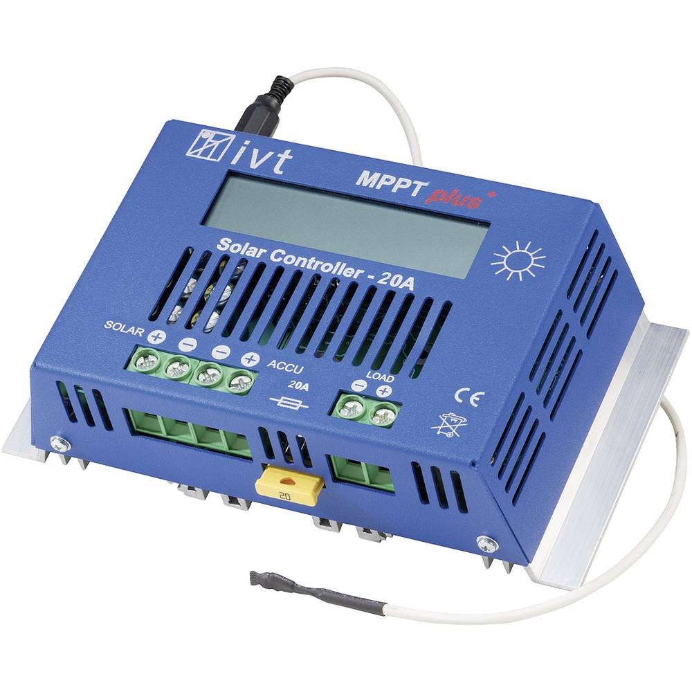 IVT MPPTplus 20A solární regulátor nabíjení MPPT 12 V, 24 V 20 A