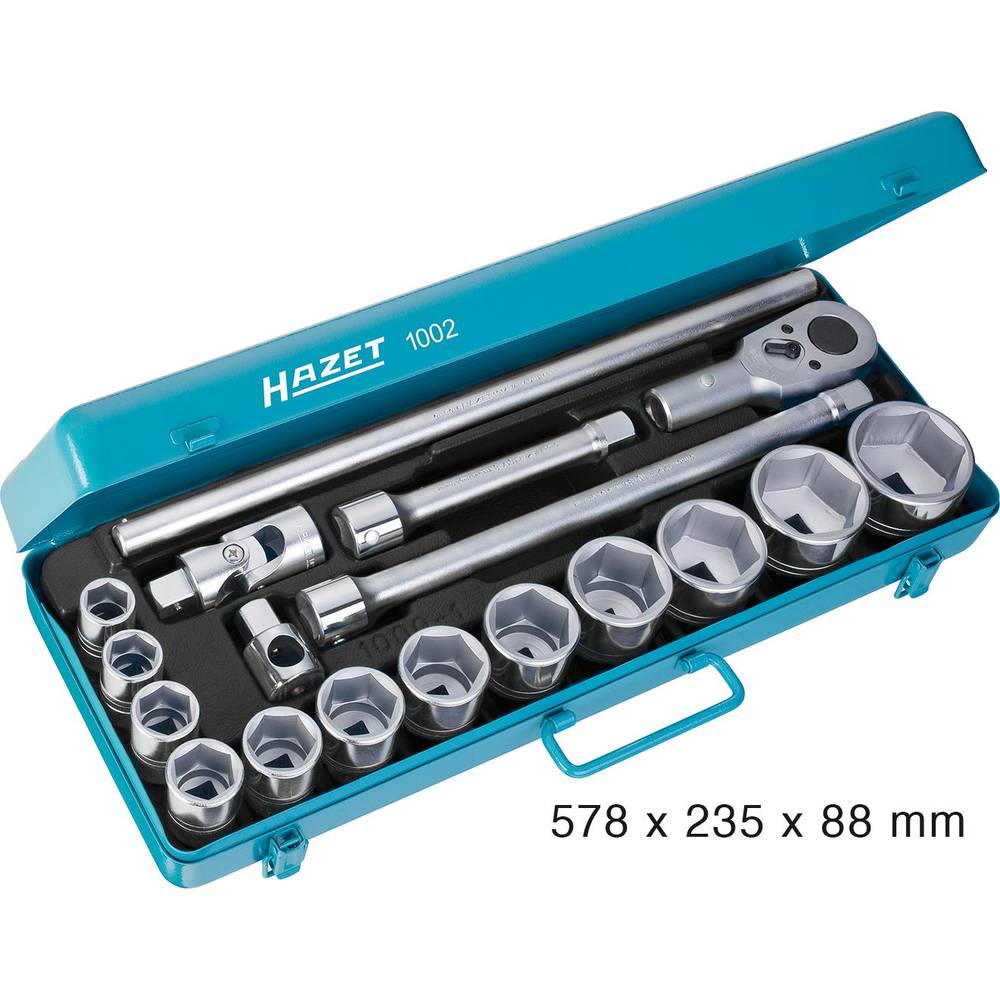 Hazet sada nástrčných klíčů metrický 3/4 18dílná 1002