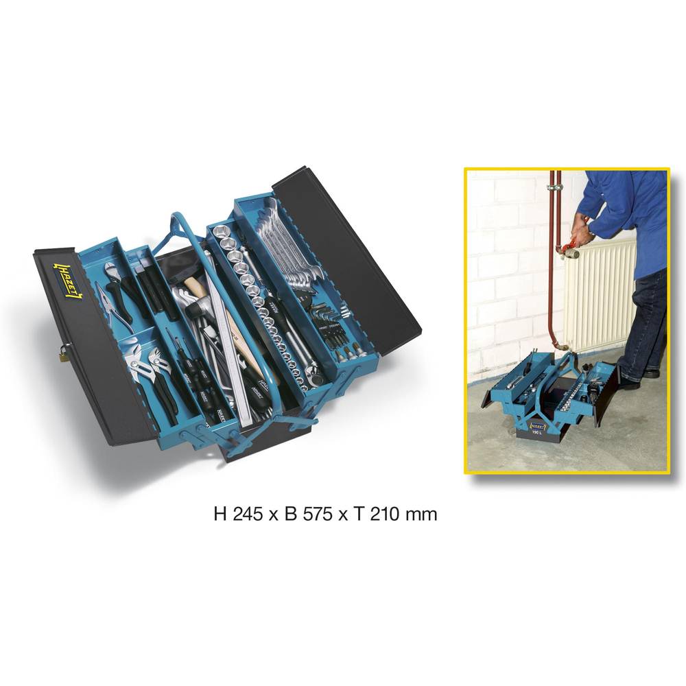 Hazet 190/80 HAZET box s nářadím kov modrá