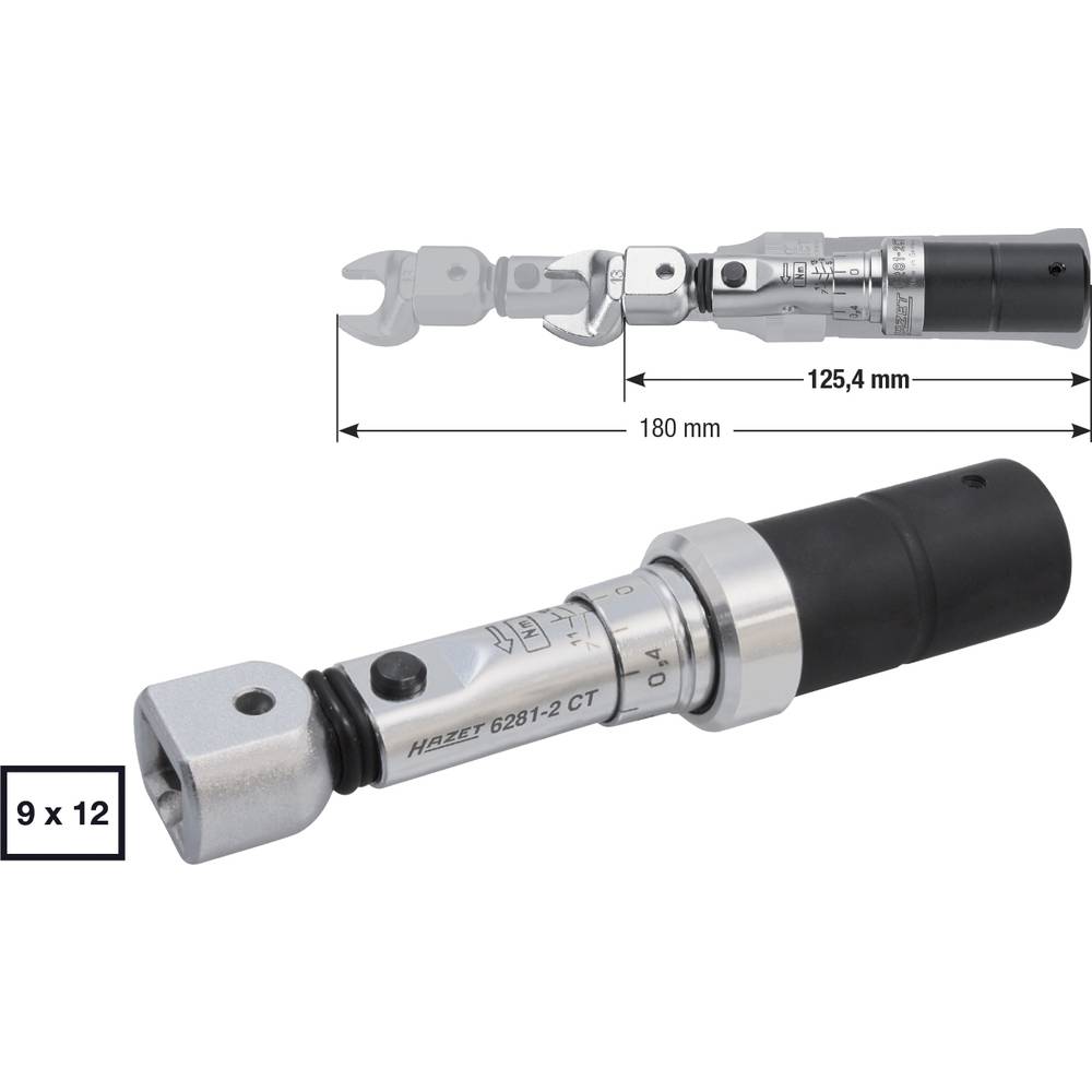 Hazet 6281-2CT 6281-2CT momentový klíč pro nasazovací nástroje 5 - 13 Nm