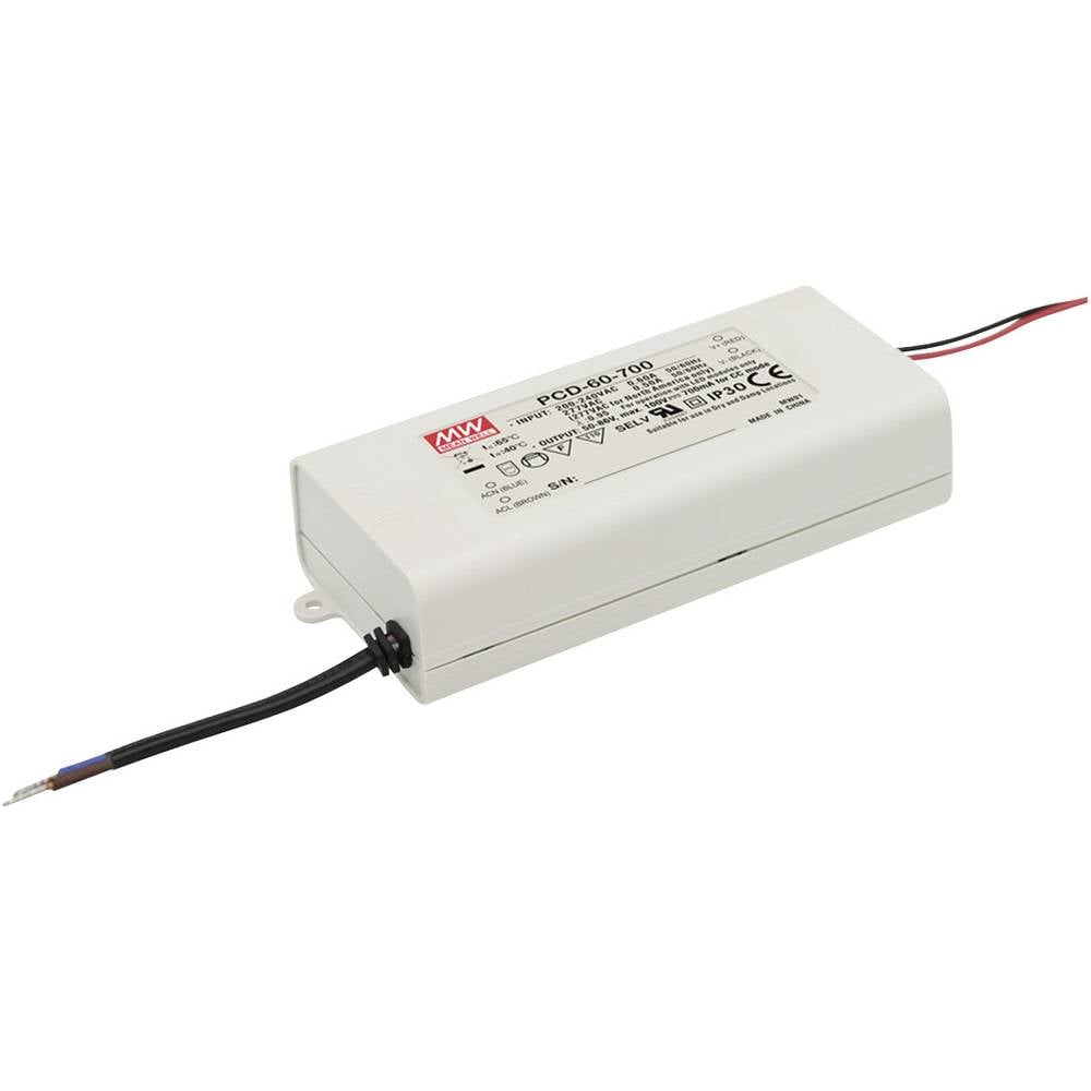 Mean Well PCD-60-2400B LED driver konstantní proud 60 W 2.4 A 15 - 25 V/DC stmívatelný, PFC spínací obvod , ochrana prot
