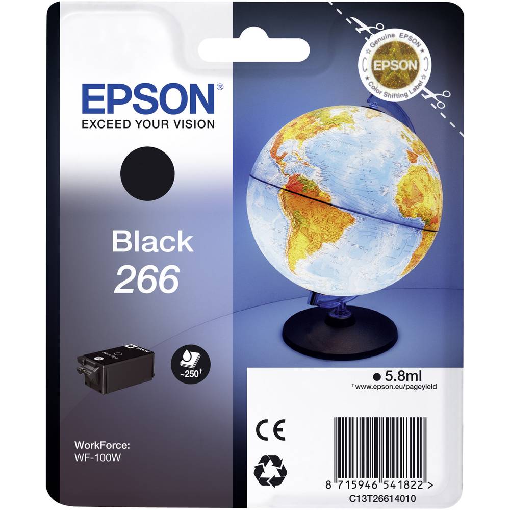 Epson Ink T2661, 266 originál černá C13T26614010