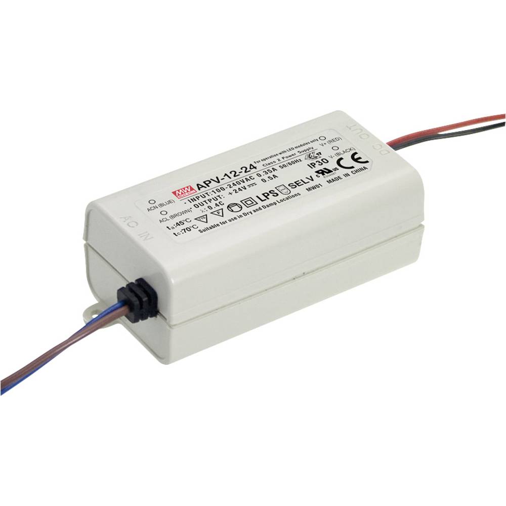 Mean Well APV-12-5 napájecí zdroj pro LED konstantní napětí 10 W 0 - 2 A 5 V/DC bez možnosti stmívání, ochrana proti pře