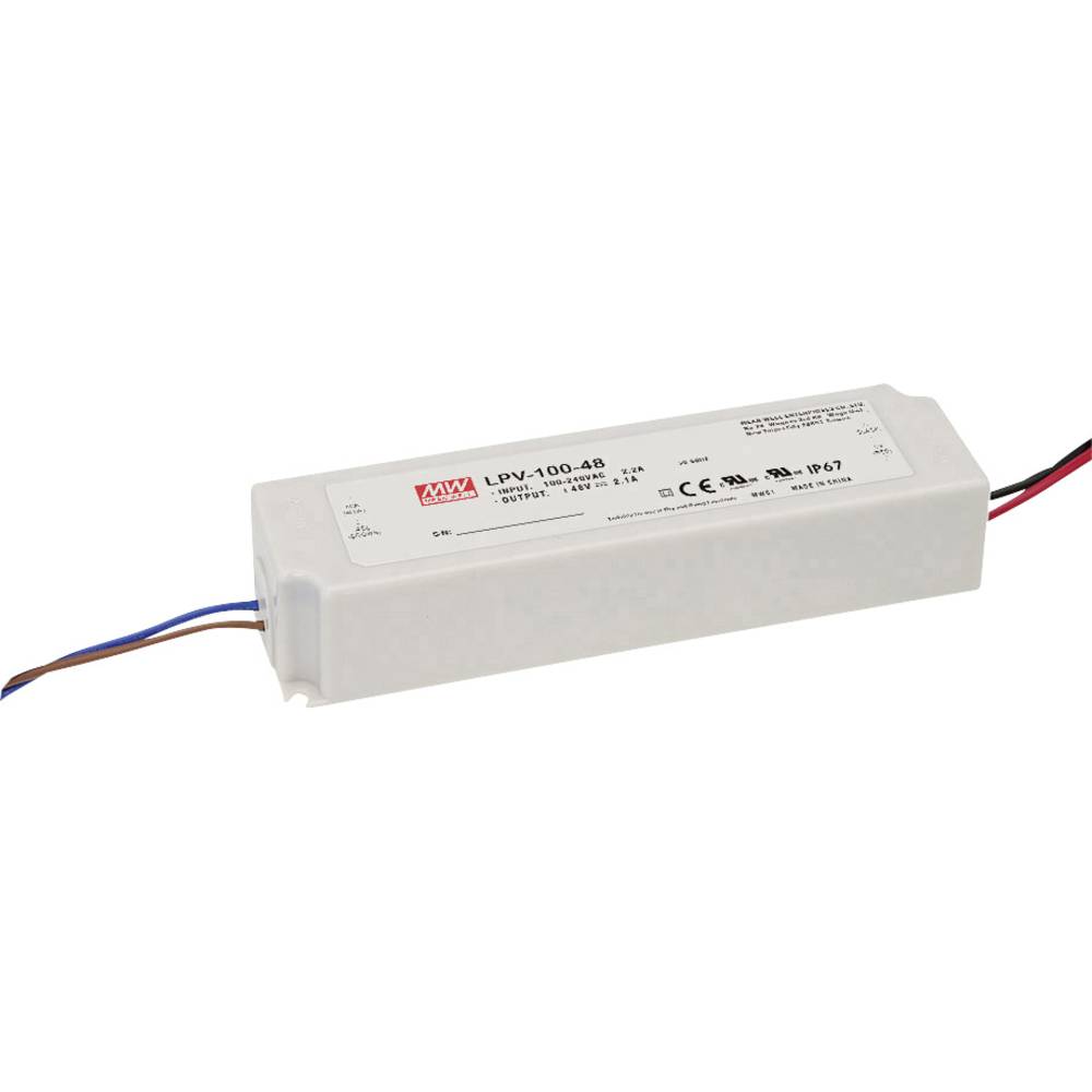Mean Well LPV-100-24 napájecí zdroj pro LED konstantní napětí 100 W 0 - 4.2 A 24 V/DC bez možnosti stmívání, ochrana pro