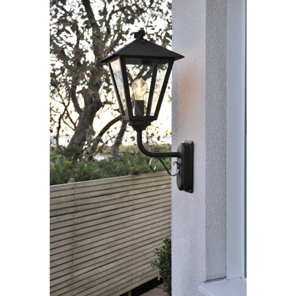 Konstsmide Benu Up 434-750 venkovní nástěnné osvětlení úsporná žárovka, LED E27 100 W černá