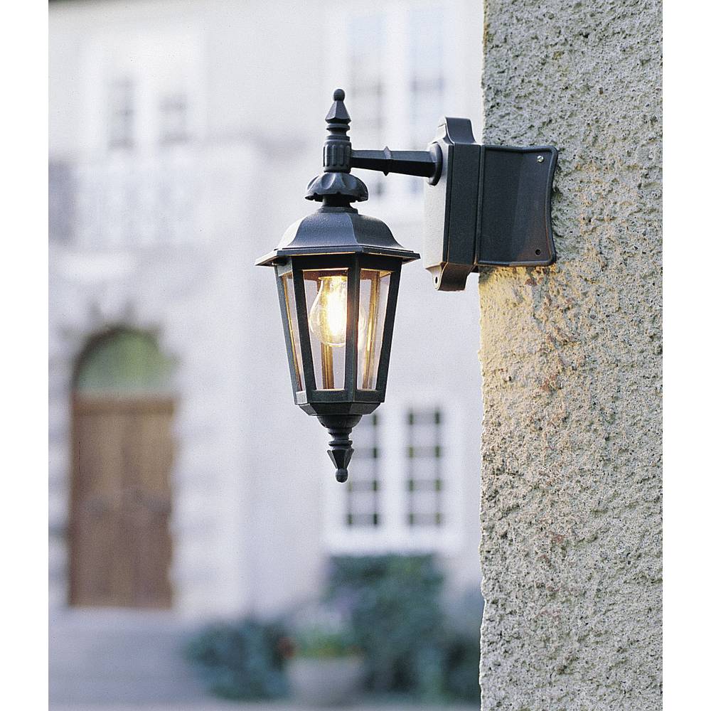 Konstsmide Pallas Down 519-750 venkovní nástěnné osvětlení úsporná žárovka, LED E27 60 W černá