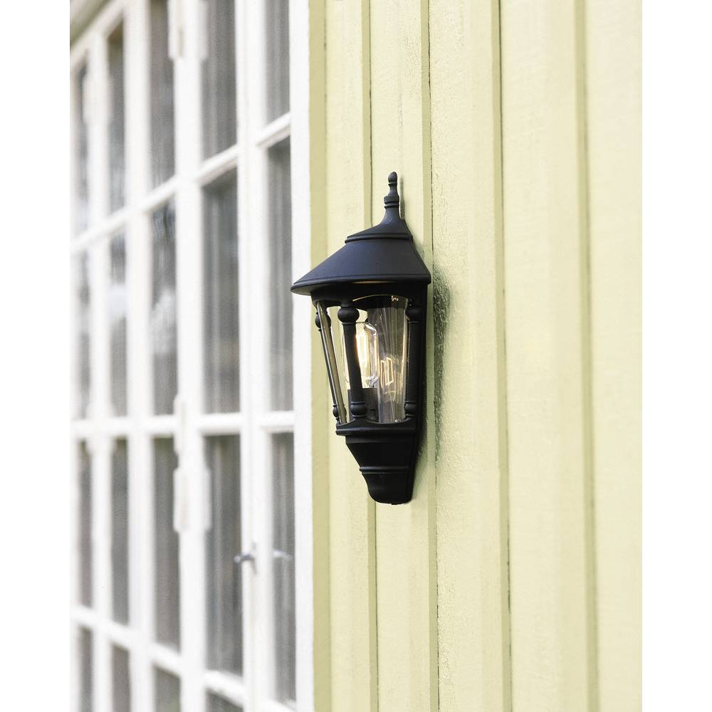 Konstsmide Virgo 569-750 venkovní nástěnné osvětlení úsporná žárovka, LED E27 60 W černá