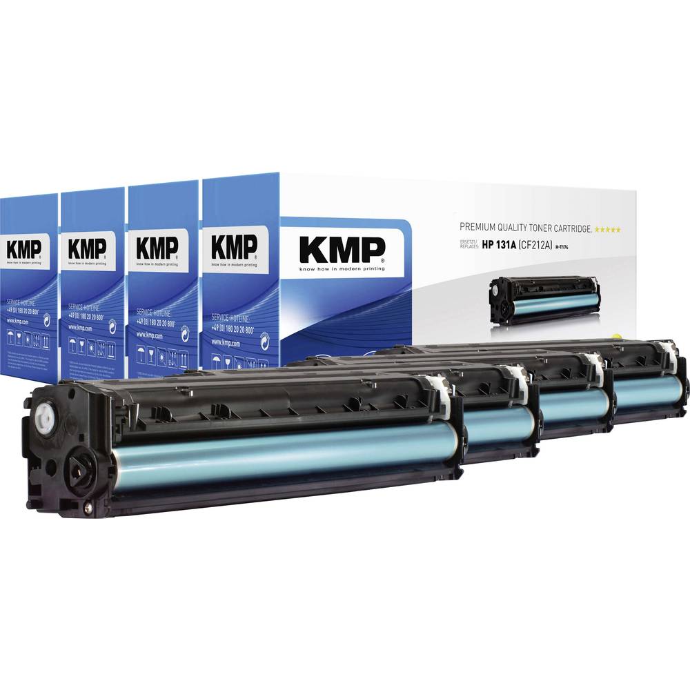 KMP Toner náhradní HP 131A, 131X, CF210A, CF210X, CF211A, CF212A, CF213A kompatibilní kombinované balení černá, azurová,
