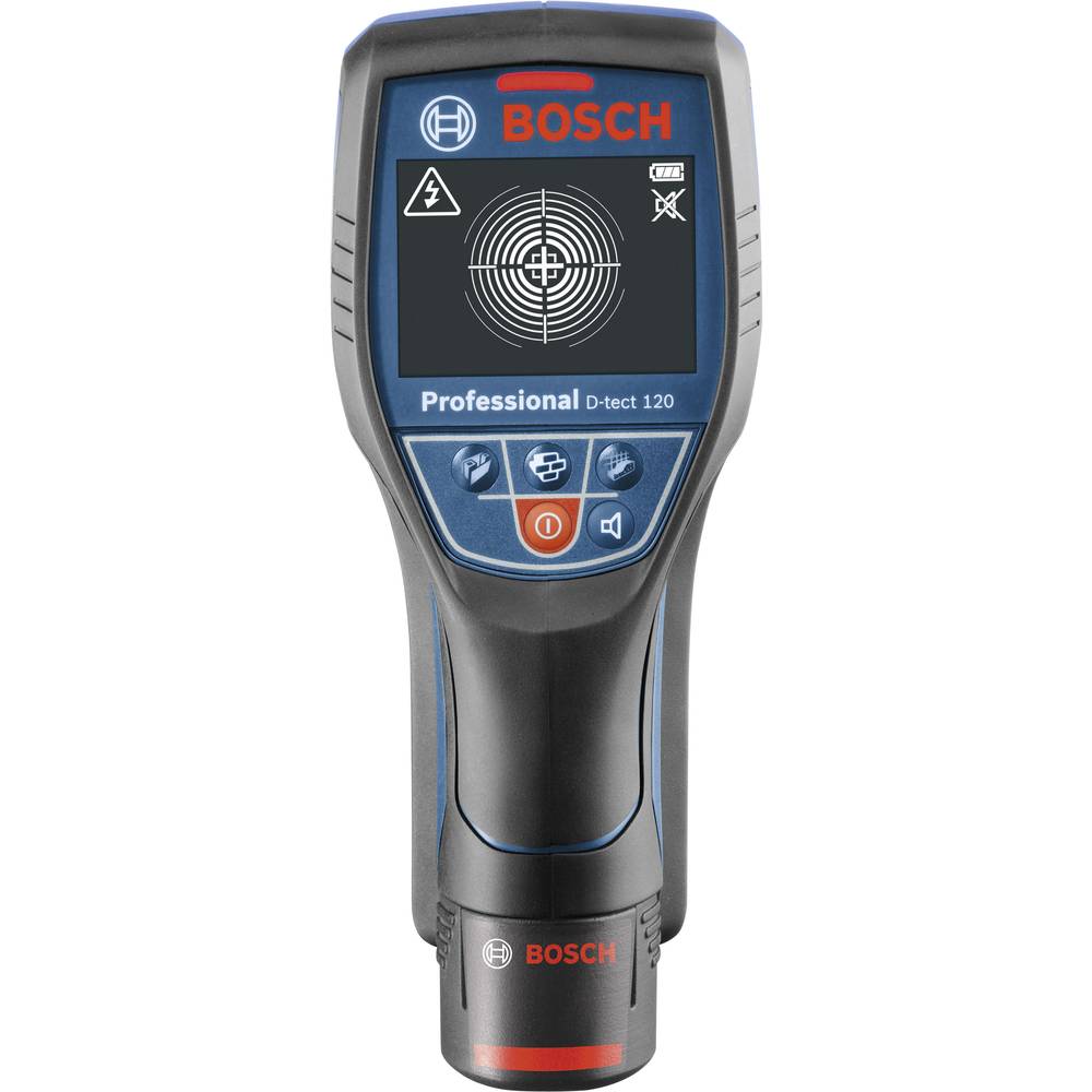 Bosch Professional detektor D-tect 120 0601081301 Detekční hloubka (max.) 120 mm Druh materiálu dřeva, železných kovů, n