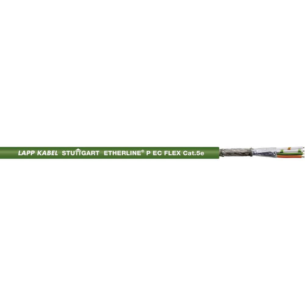 LAPP 2170431-500 ethernetový síťový kabel CAT 5e SF/UTP 2 x 2 x 0.12 mm² zelená 500 m