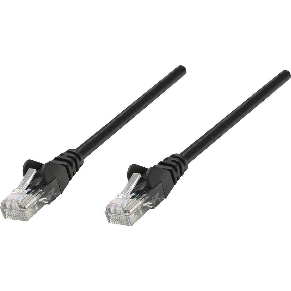 Intellinet 735766 RJ45 síťové kabely, propojovací kabely CAT 6 S/FTP 10.00 m černá pozlacené kontakty 1 ks