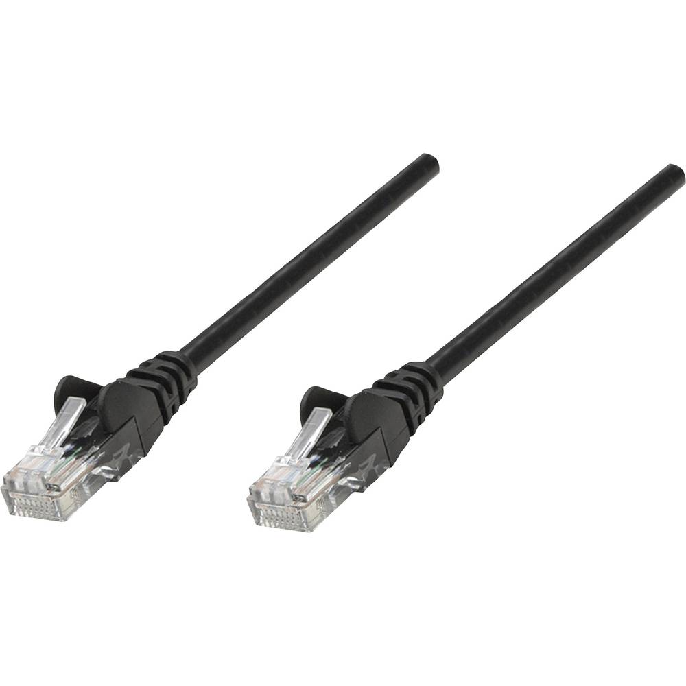 Intellinet 343794 RJ45 síťové kabely, propojovací kabely CAT 6 U/UTP 10.00 m černá 1 ks
