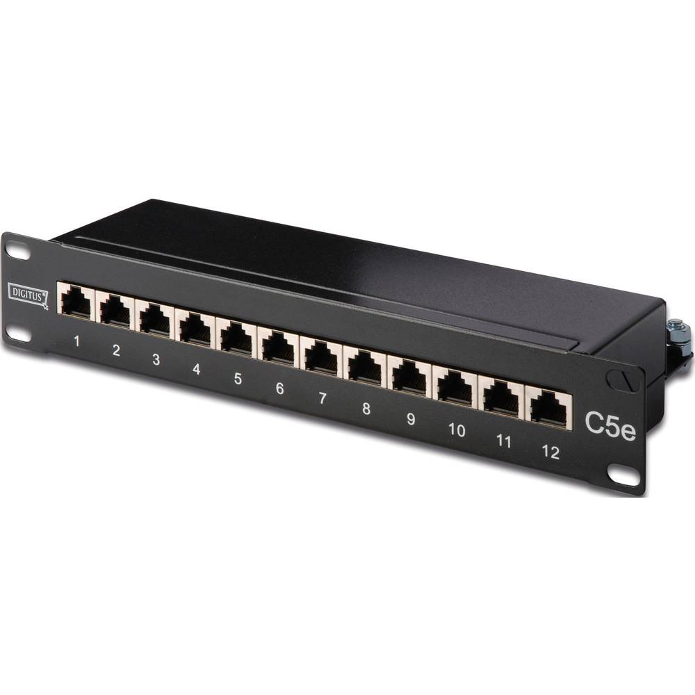 Digitus DN-91512S 12 portů síťový patch panel 254 mm (10) CAT 5e 1 U