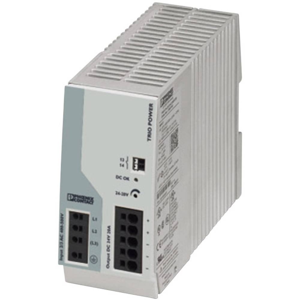 Phoenix Contact TRIO-PS-2G/3AC/24DC/20 síťový zdroj na DIN lištu, 24 V/DC, 20 A, 480 W