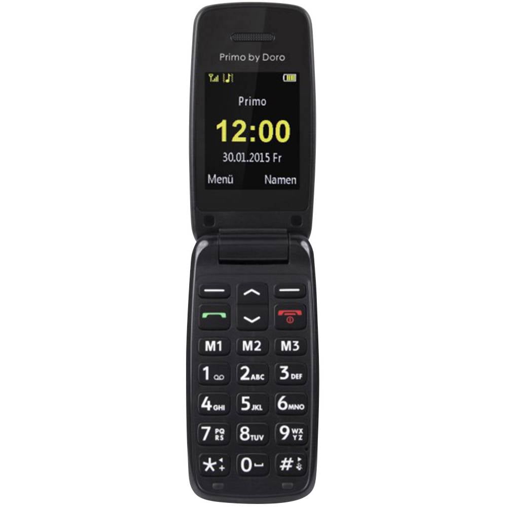 Primo by DORO 401 telefon pro seniory - véčko černá