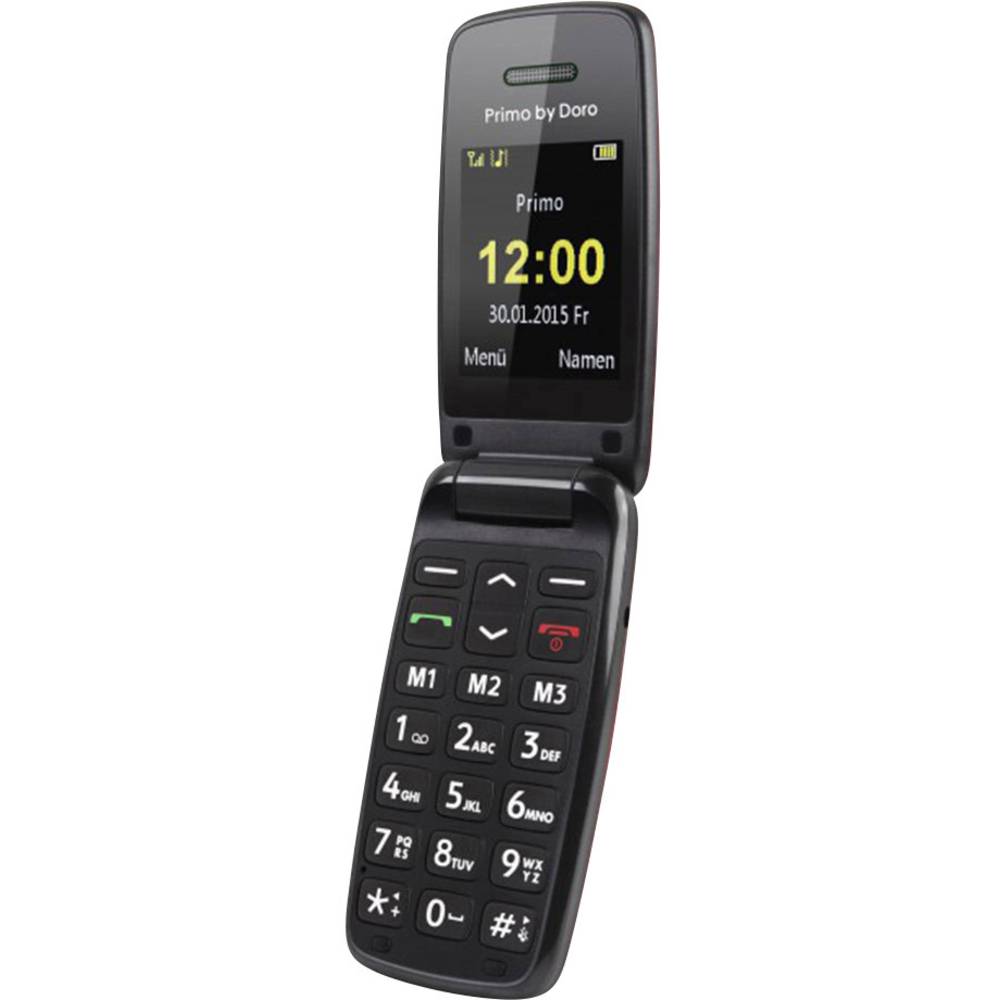 Primo by DORO 401 telefon pro seniory - véčko červená