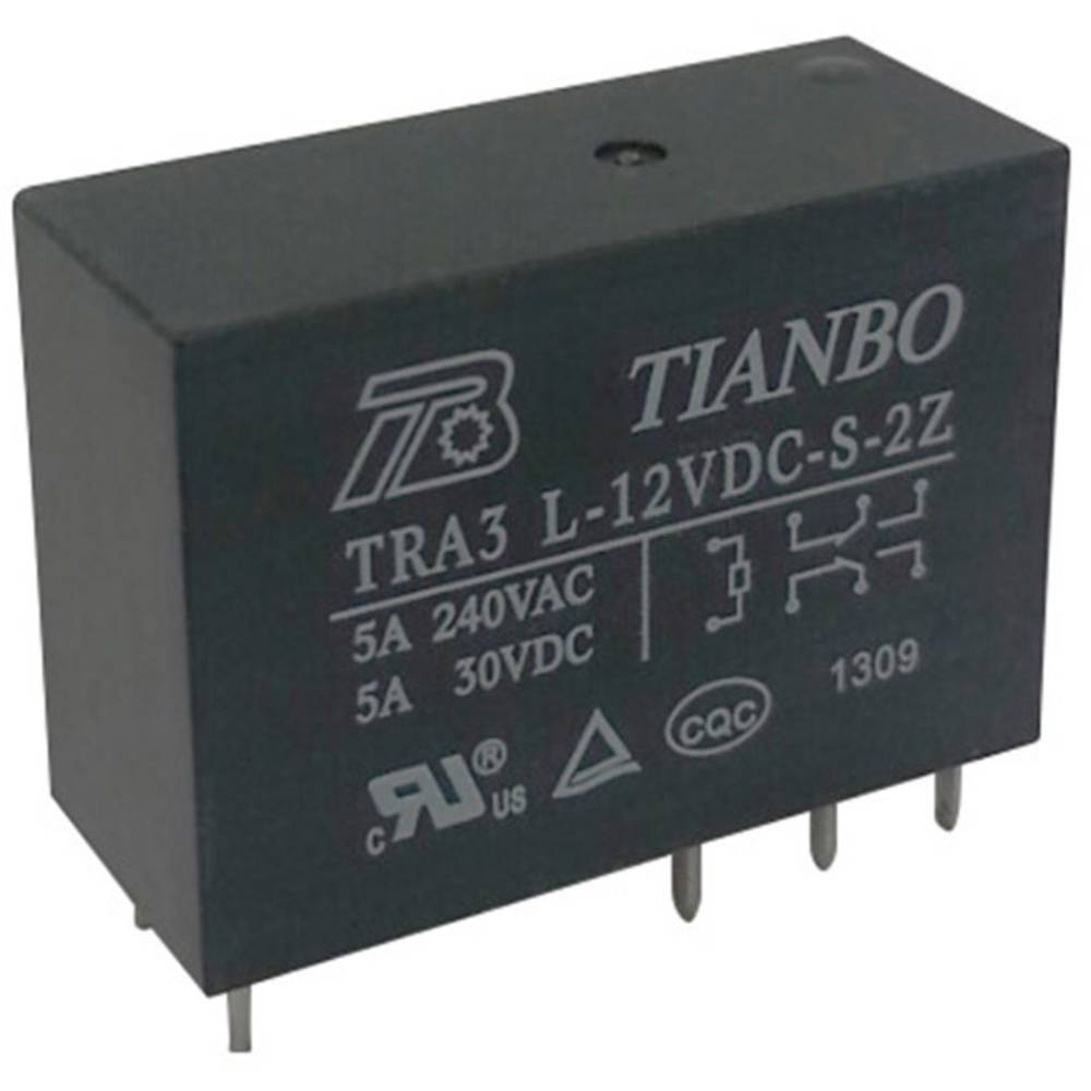 Tianbo Electronics TRA3 L-24VDC-S-2Z relé do DPS 24 V/DC 8 A 2 přepínací kontakty 1 ks