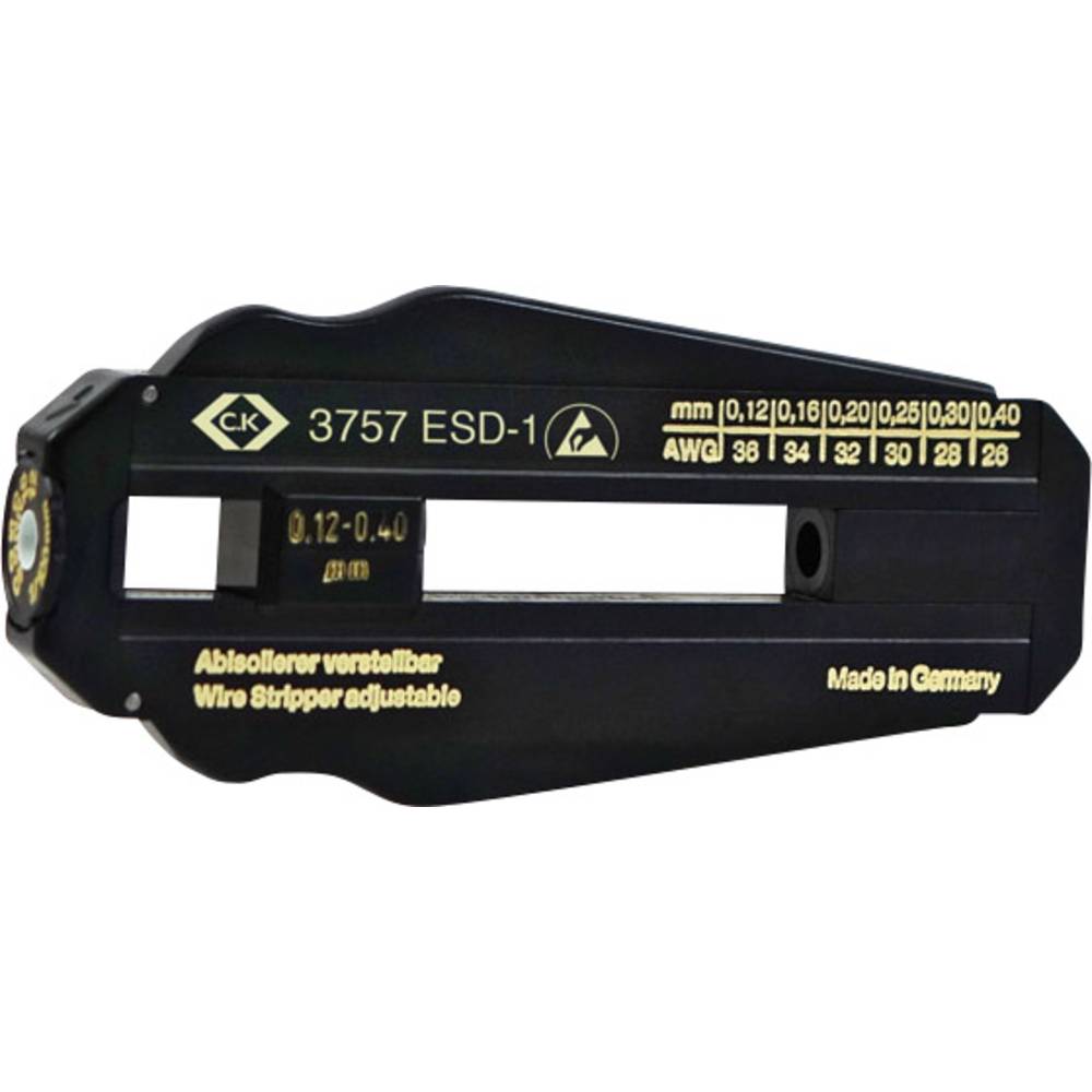 C.K T3757ESD 1 ESD kleště pro odizolování Vhodné pro odizolovací kleště PVC vodiče , PTFE vodiče 0.12 do 0.4 mm