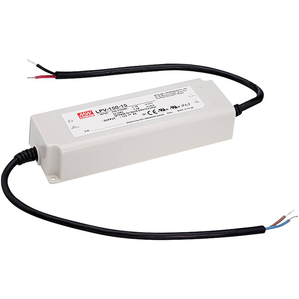 Mean Well LPV-150-24 napájecí zdroj pro LED konstantní napětí 151 W 0 - 6.3 A 24 V/DC bez možnosti stmívání, ochrana pro