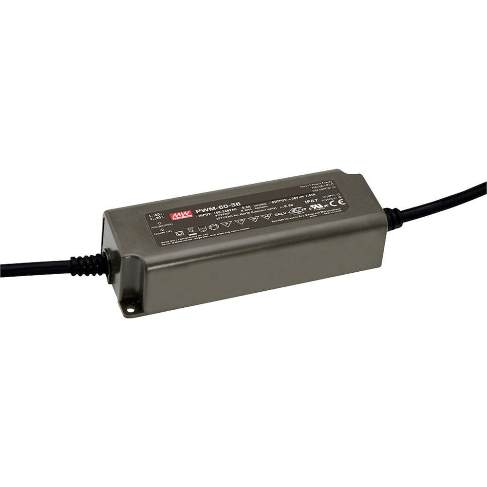 Mean Well PWM-60-48 LED driver, napájecí zdroj pro LED konstantní napětí, konstantní proud 60 W 1.25 A 48 V/DC stmívatel