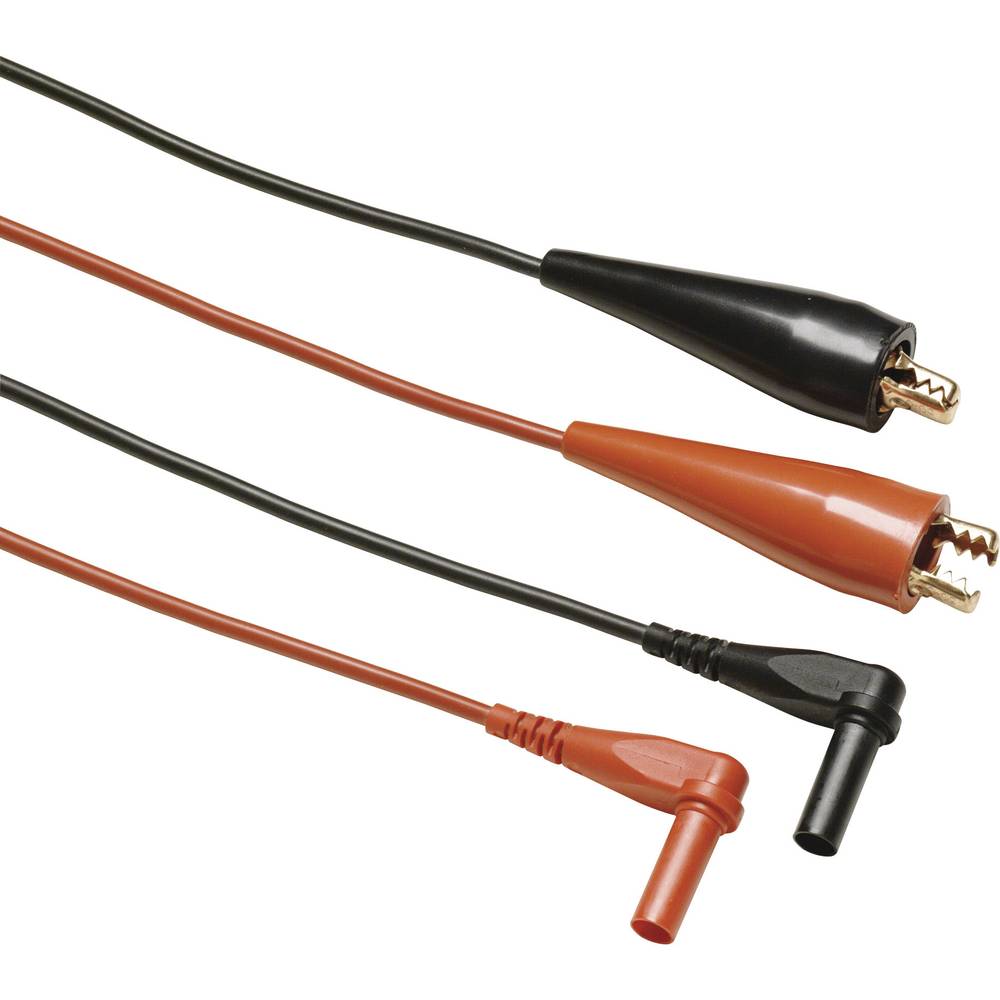 Fluke TL28A sada měřicích kabelů [krokosvorky - lamelová zástrčka 4 mm] červená, černá, 1 ks