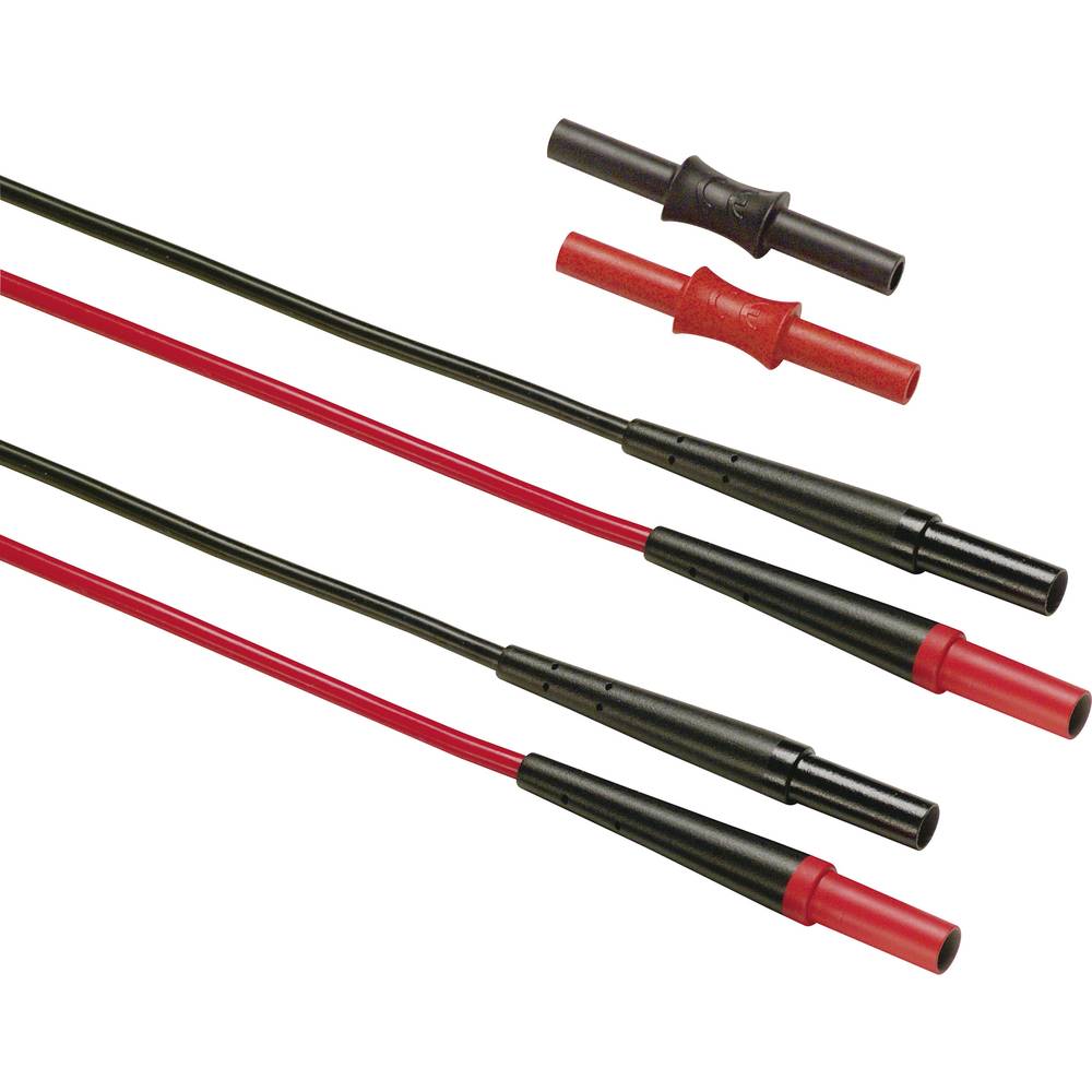 Fluke TL221 sada bezpečnostních měřicích kabelů lamelová zástrčka 4 mm lamelová zástrčka 4 mm 1.50 m černá, červená 1 ks