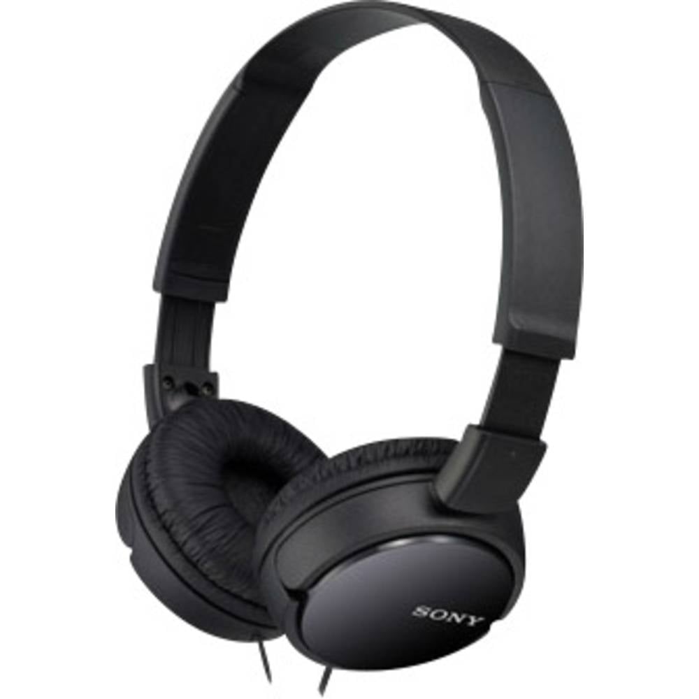 Sony MDR-ZX110AP sluchátka On Ear kabelová černá složitelná, headset