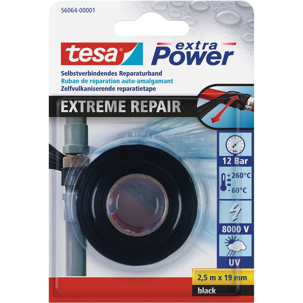 tesa EXTREME REPAIR 56064-00001-00 instalatérská izolační páska tesa® Extra Power černá (d x š) 2.5 m x 19 mm 1 ks