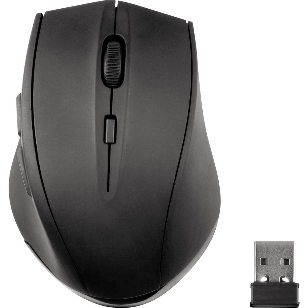 SpeedLink CALADO Silent Mouse ergonomická myš bezdrátový optická černá 5 tlačítko 1600 dpi ergonomická, integrovaný scro